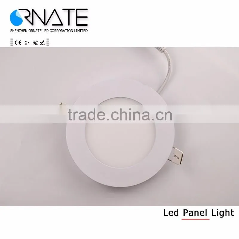 Customed China factory price high quality 6W 9W 12W round LED panel lights