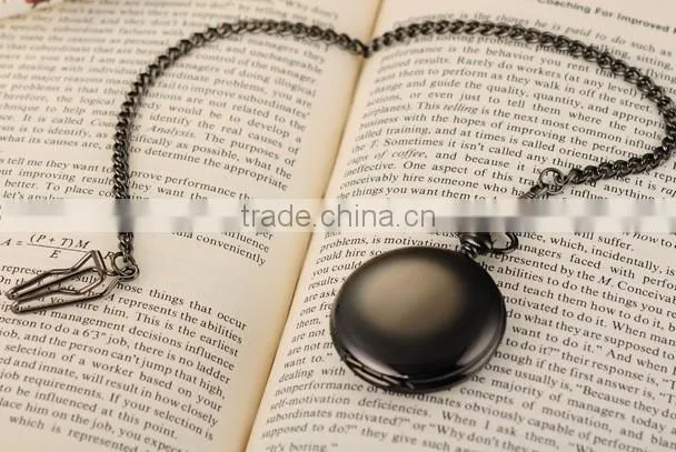 Vintage Men White Dial Analog Pendant Quartz Pocket Watch