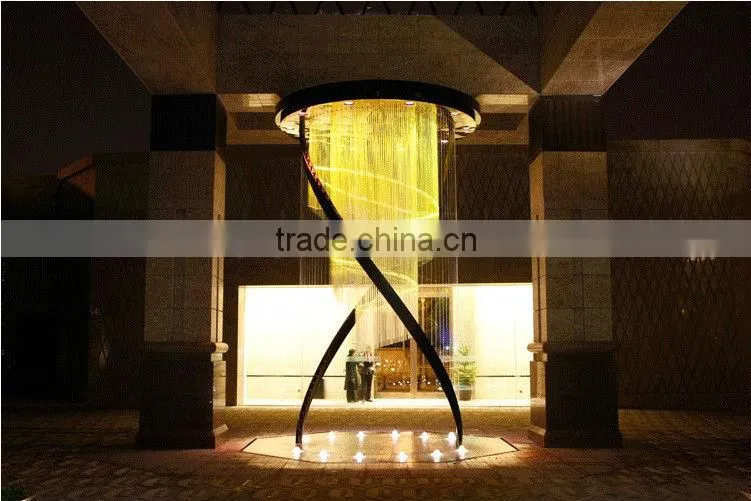 Contemporary horse design Led fiber optic lighting chandelier for park decoration