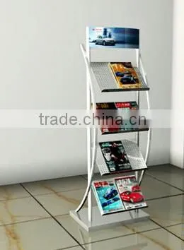 free standing newspaper wire display rack