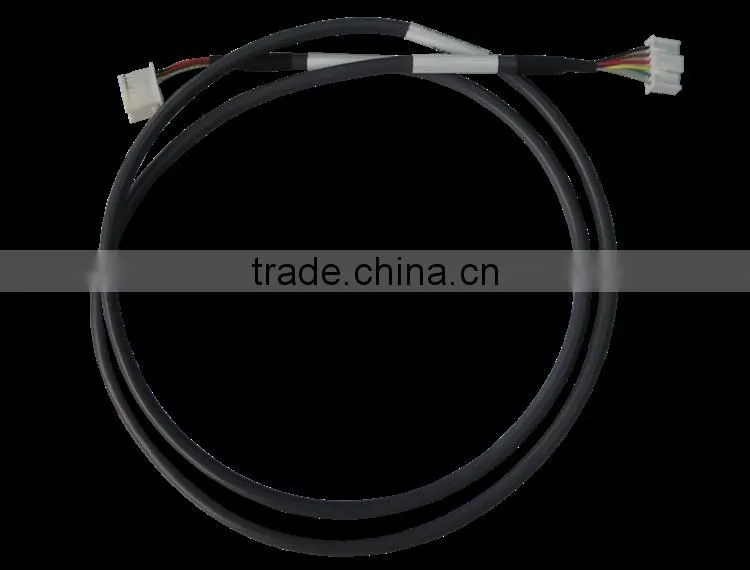 Custom Wiring Harness Round Cable with Molex 502351-0600 6 pin Wire-to-Board Receptacle Connectors