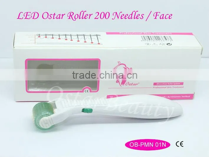 Photon Derma Roller with Titanium Needle and 4 colors LED gene biology light