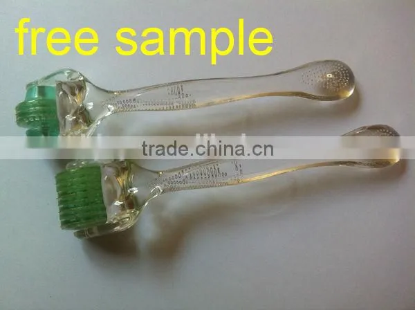 medical PC transparent handle titanium 192 needles derma beauty roller derma