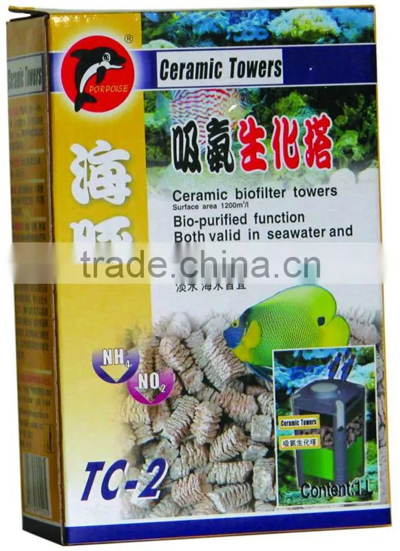 aquarium filter ammonia absorbing biochemical towers