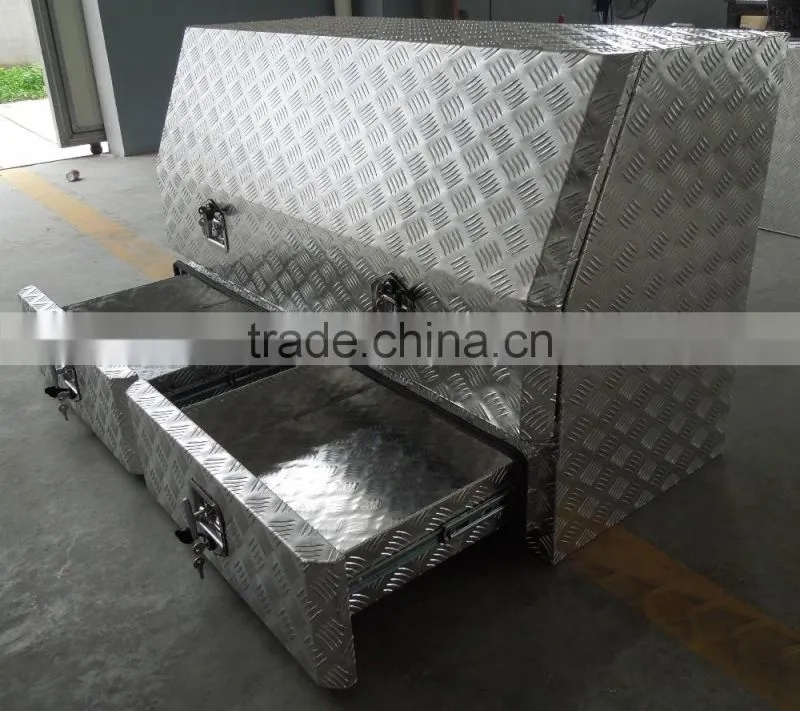 Drawers New Aluminum Toolbox for trucks for sale ODM /OEM Light , Durable and Secure