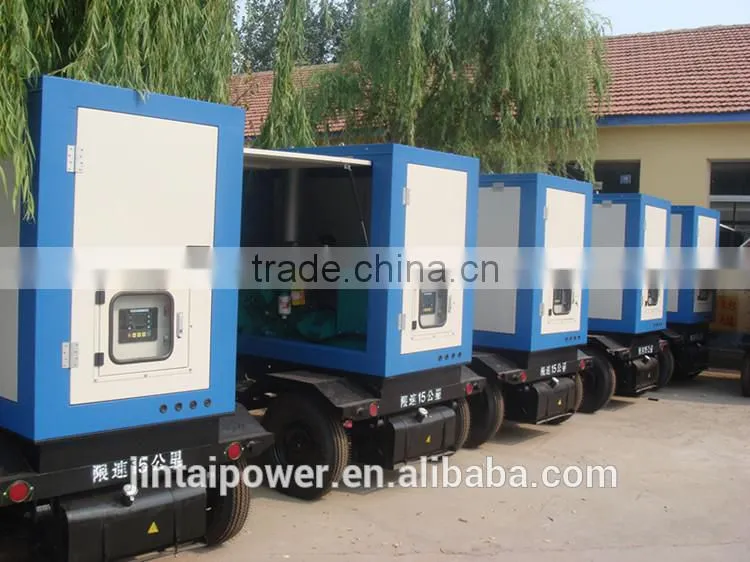 10KVA-2000KVA mobile trailer portable generator