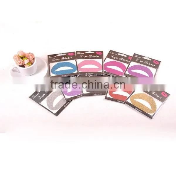 Test passed Glitter sticker for lip