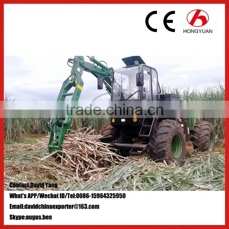 Manufacture sale high quality sugar cane loader with 4 wheel drive