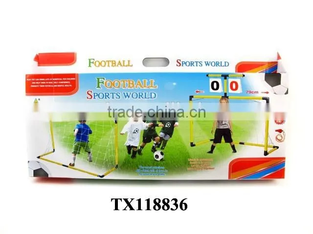 80CM Kid sport toys scoreboard soccer goal door football gate with 14CM ball