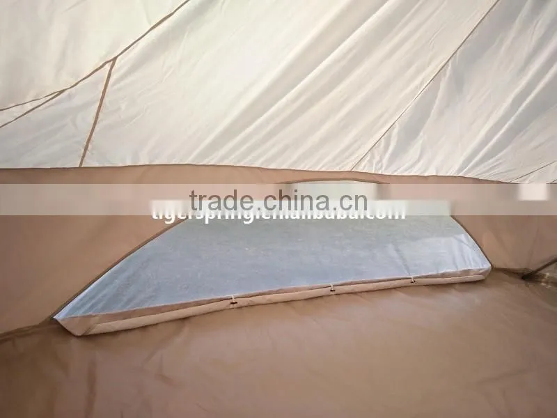 4m Outdoor Canvas Bell Tent Waterproof Luxury Camping Bell Tents