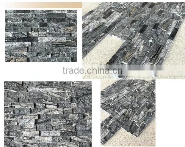 Interior black forest marble cultured stone