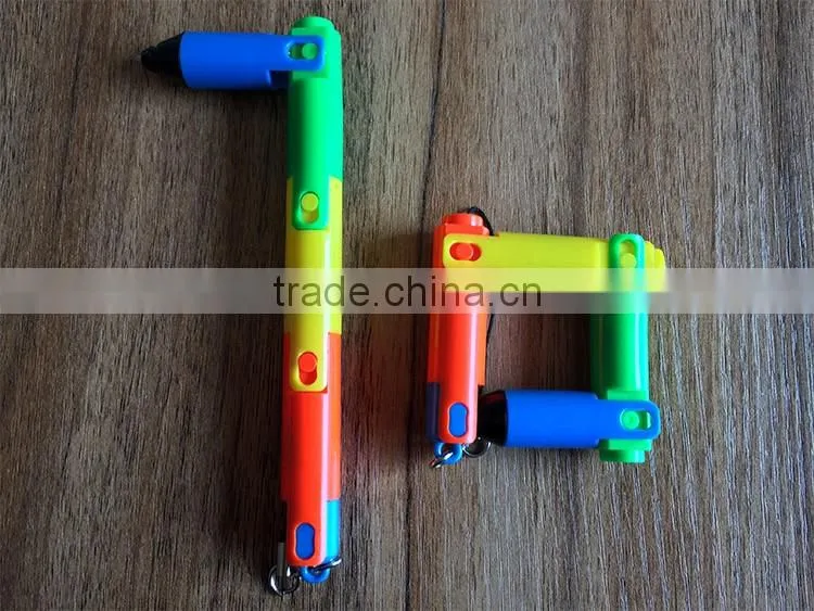 2016 newest folded multi function pen/ballpen with led light