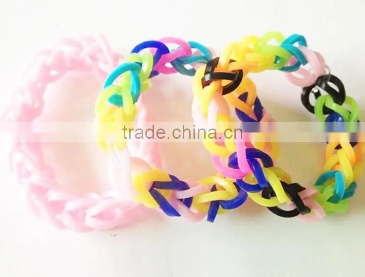 New design fashion personalized silicone diy loom bracelet