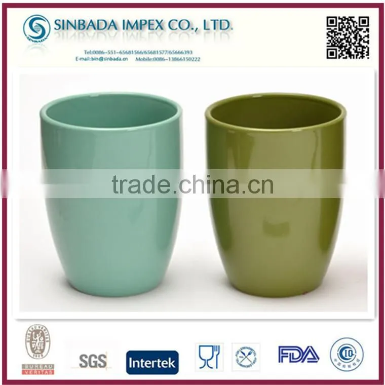 bright-coloured flower glazed pots make life colorful