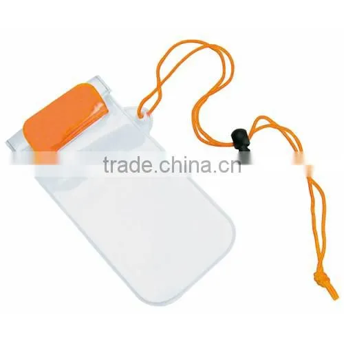 Waterproof beach purse with head string waterproof phone bag