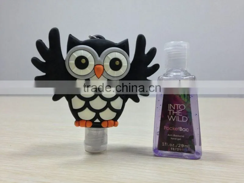 High Quality Scented Ethanol-based Antiseptic Hand Disinfectant with Cute Designs Portable Silicone Holders