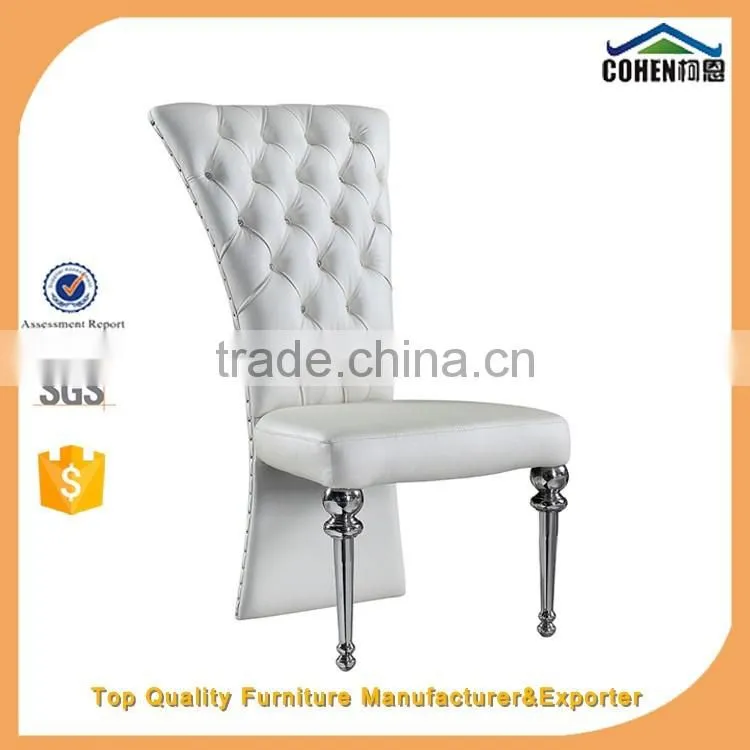 foshan Hot selling unique design dinning room stainless steel furniture dinning chair furniture