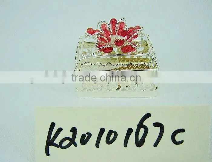 Silver Metal Decorative Gift Packing Box for holiday use