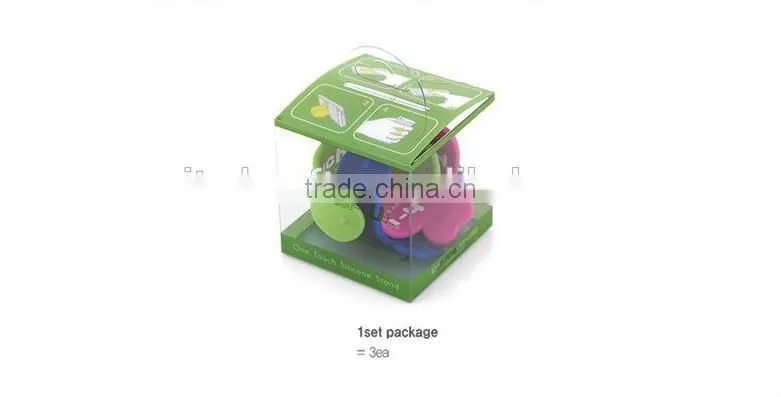 2014 promotional one touch silicone slap smartphone Holder