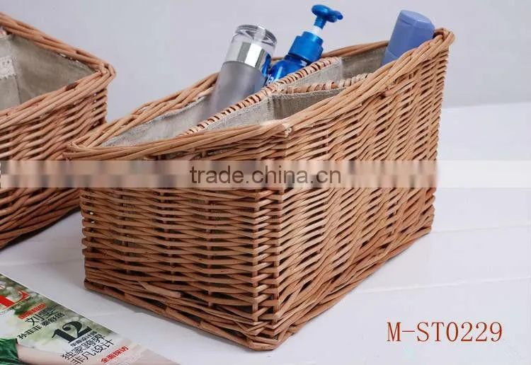 ladder-shaped wicker basket for bsket