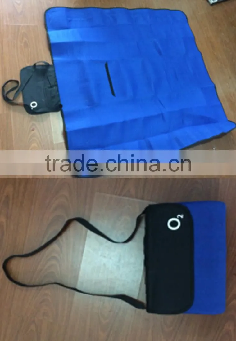 blue custom Chinese wholesale picnic blanket, camping pad mat