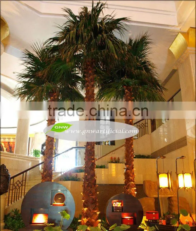 APM023 GNW decorative artificial miniature plastic palm tree for decoration