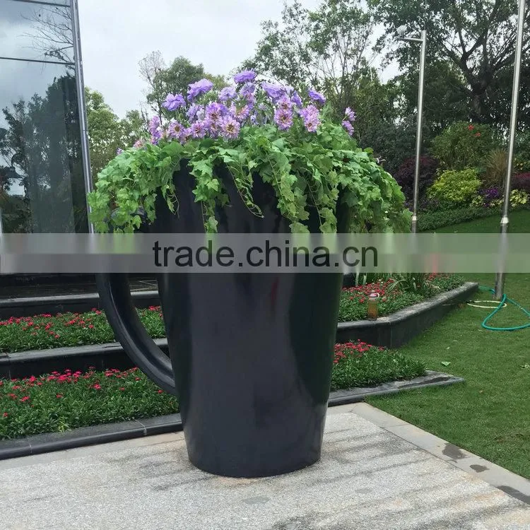 FRP garden teacup planter
