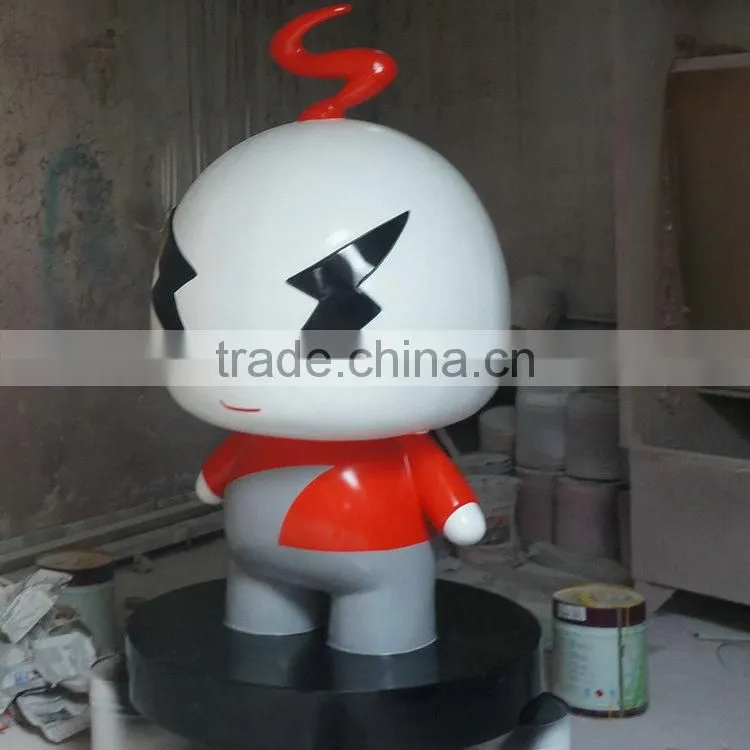 Fiberglass cartoon statue for display