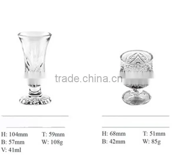High Quality clear pretty glass cup ice cream