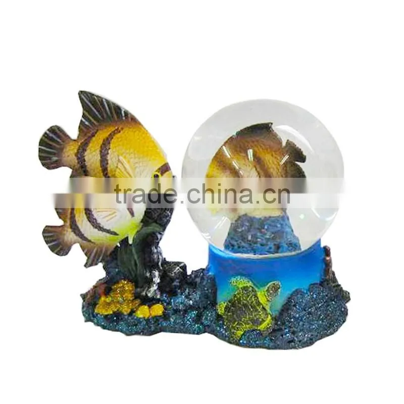 resin custom snow globes with bird (SMW0133)