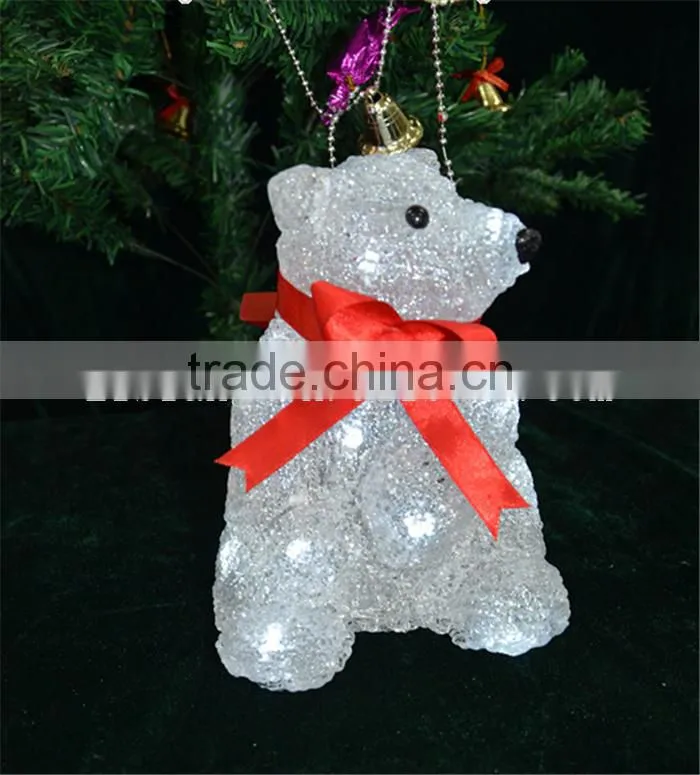 Battery operated led light acrylic snowman christmas gift