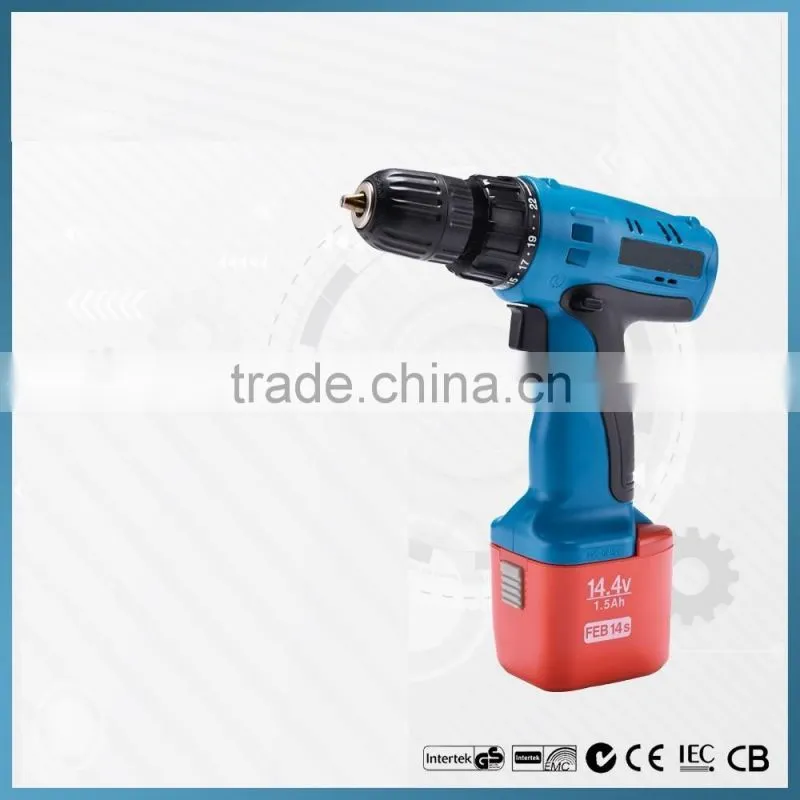 2016 new model 14.4V Li-ion dewalt cordless drill of power tool sets tool box