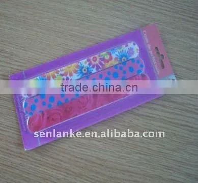 colored circles shinning nail file