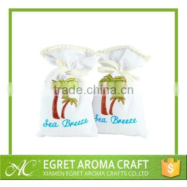 2015 Eco friendly home air freshener fabric sachet bag for wardrobe air freshener aroma sachet pillow