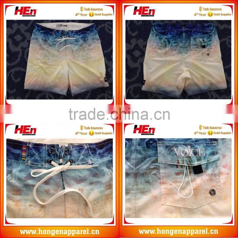Hongen apparel OEM Service Supply High Quality Man Swimwear, summer beach short for man