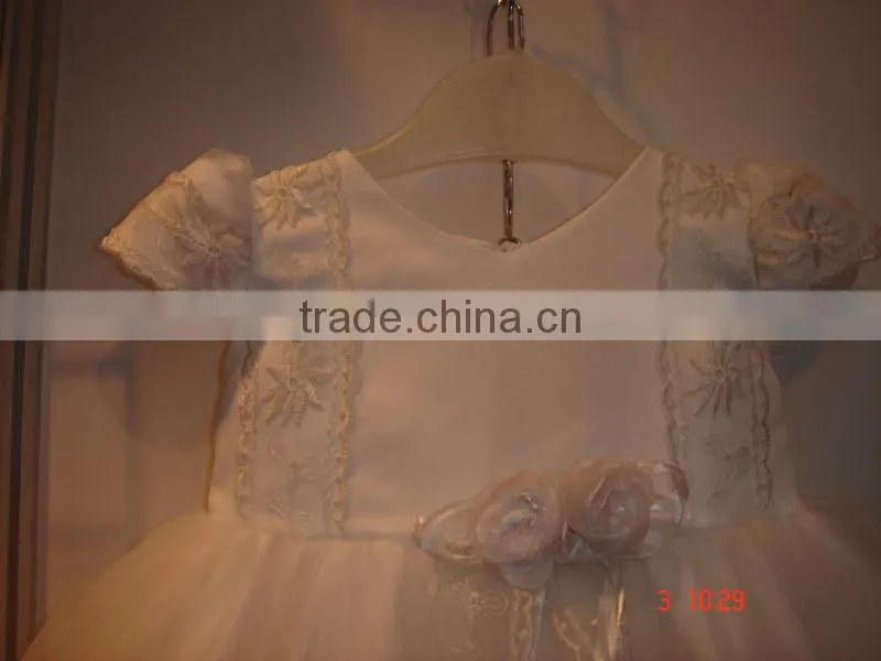 baby girl wedding dress white dress a-line dress