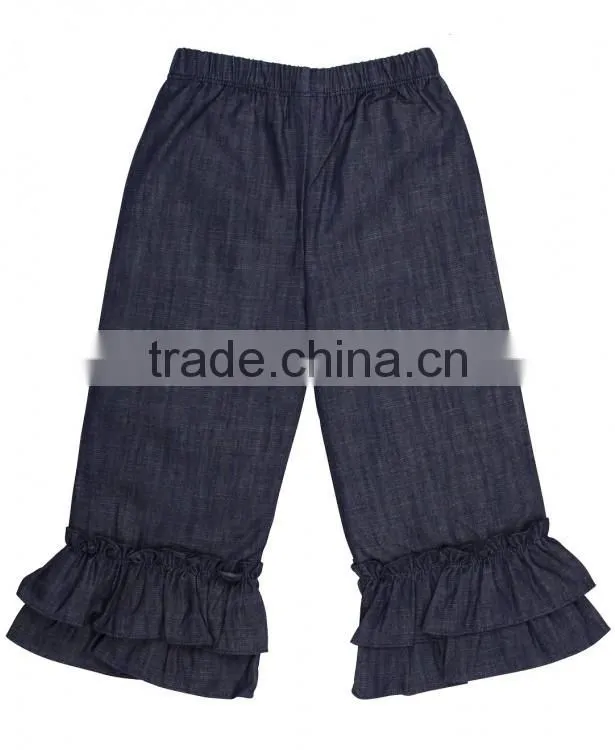 2017 New arrival boutique girl clothing baby clothes kid children shorts wholesale new model jeans pants