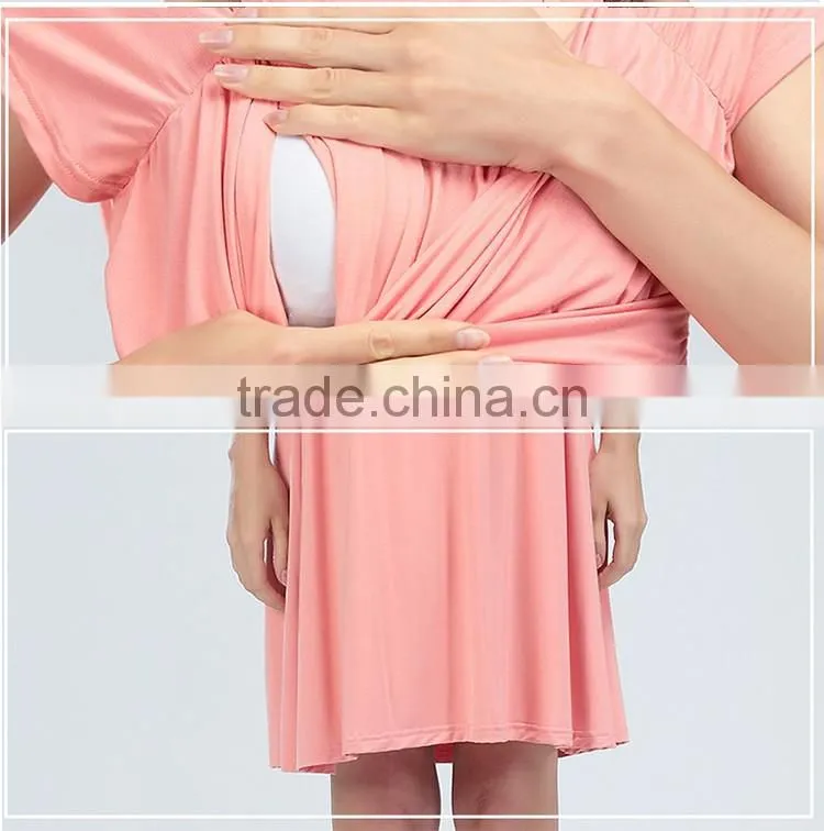 Maternity Dresses Ladies Nursing Clothing Korean Style Pregnant Women Skirts