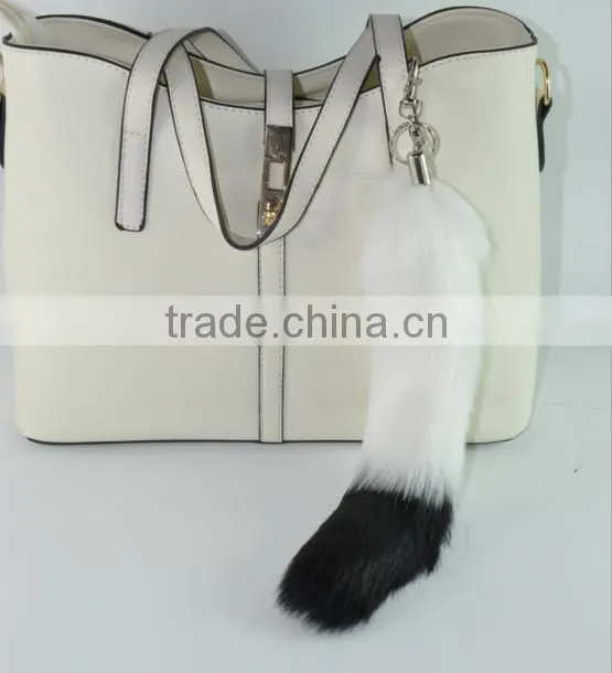 Sale smal Hot Faux Fox Fur Tail Keyring