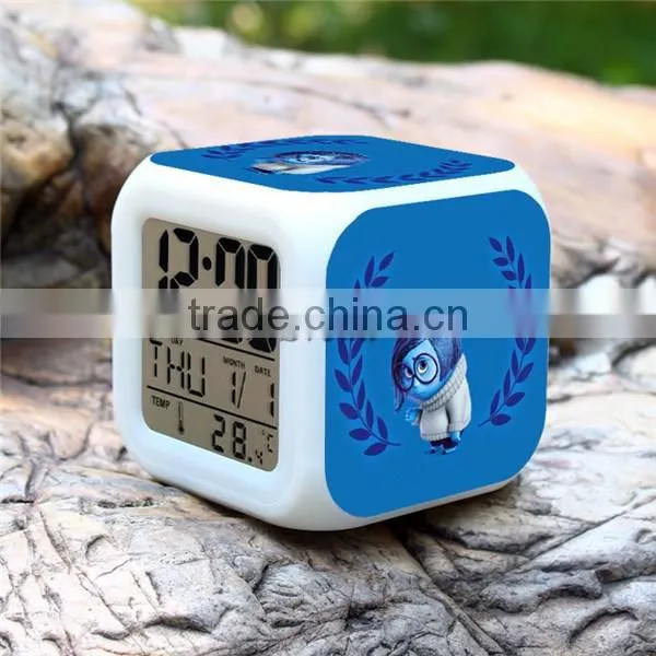 Sveda led digital clock, Inside Out LED clock promotion gift for kids, digital alarm clock OEM order accept