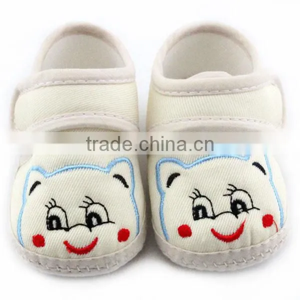 lovely smile face bear summer baby shoes for boy