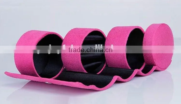 New Arrival 3 Layer Folding Jewelry Box,Velvet organizer box for jewelry