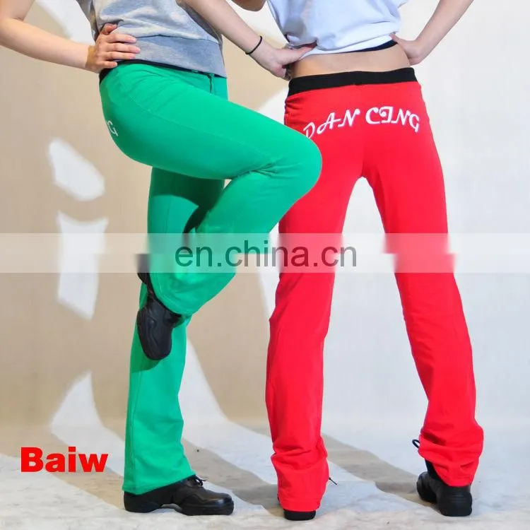 11112623 Poly/Cotton/Spandex Fashion Sport Small Flared Long Pants