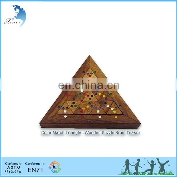 Adult/Kids/Children DIY 3D Cube Brilliant Intelligence Brain Teaser Educational Funny Wooden Toys Chinese Puzzle