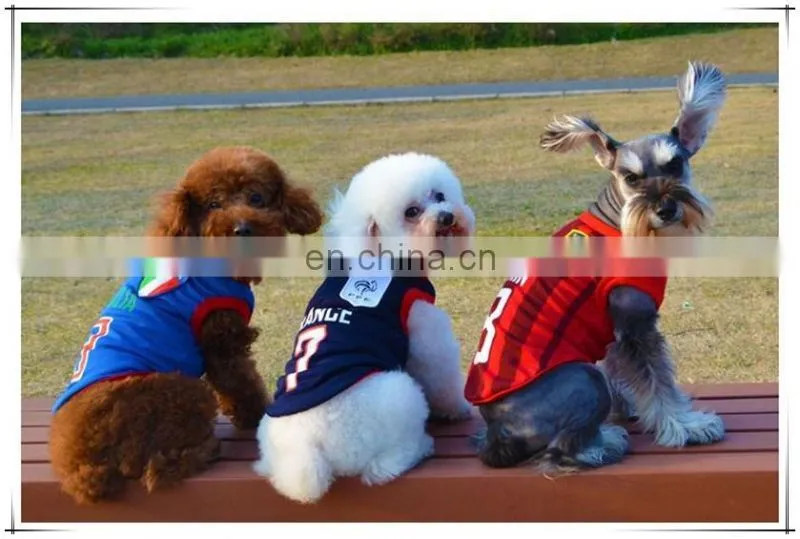 Pet Dog Clothes World Cup Shirt Dog Clothes Dog Summer Casual Shirt