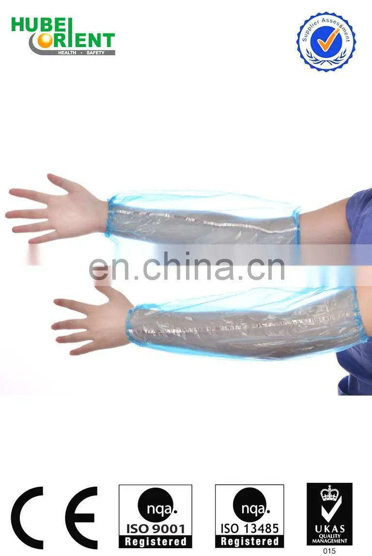Xiantao factory manufactured high quality disposable sleeve cover pe material