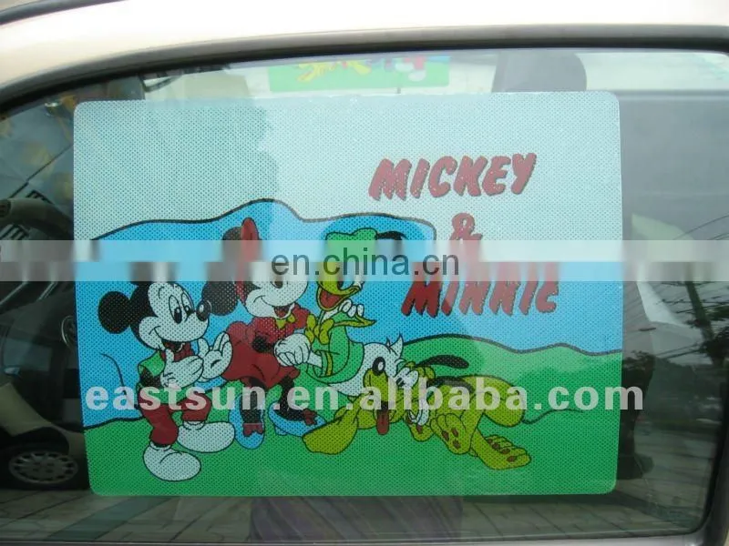 Colorful printing car static sunshade