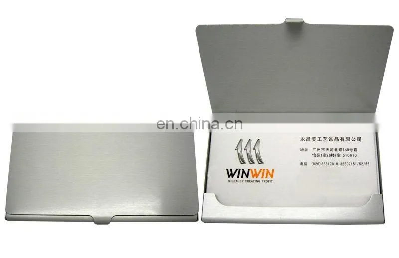 anodized metal name card case