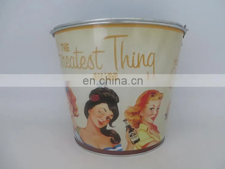 china custom colorful beer Galvanized iron stainless steel ice bucket