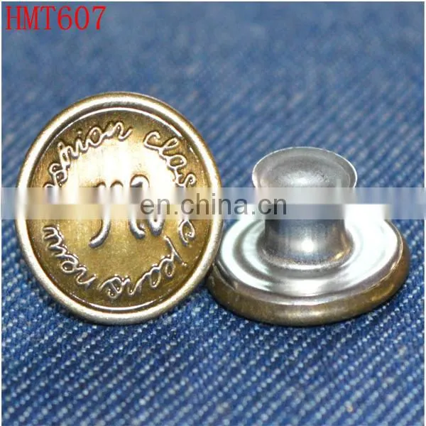 stainless steel metal jeans button